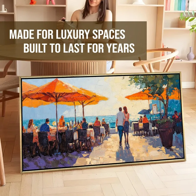 Riviera Dreams Wall Painting With Frame media 7