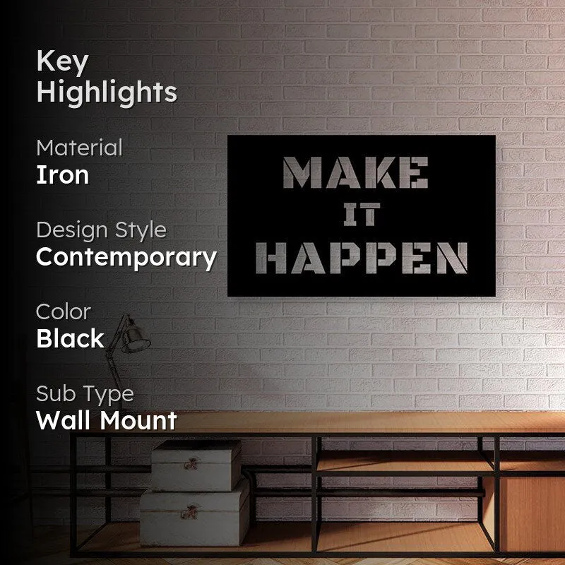Make It Happen Iron Wall Accent media 2