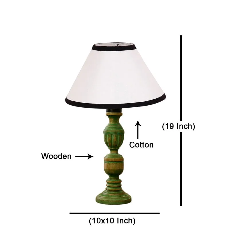 Arvello Niro Wooden Table Lamp - White media 8