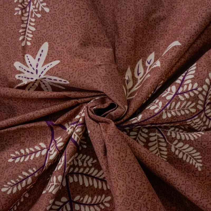Hallow Flora Microfiber Bedsheet - 140 GSM media 5