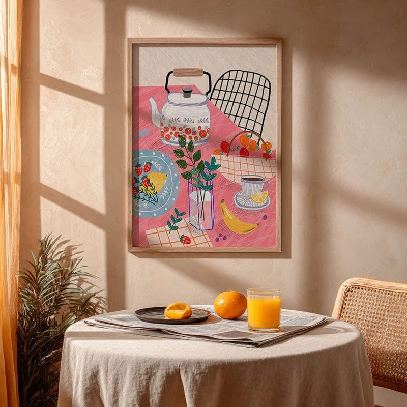 FineDining Archival Canvas Wall Art - Brown media 4