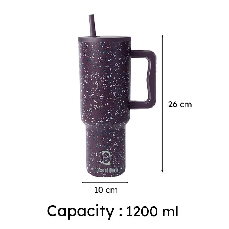Pop Luxe Stainless Steel Tumbler (1200 ML) - Dark Purple media 6