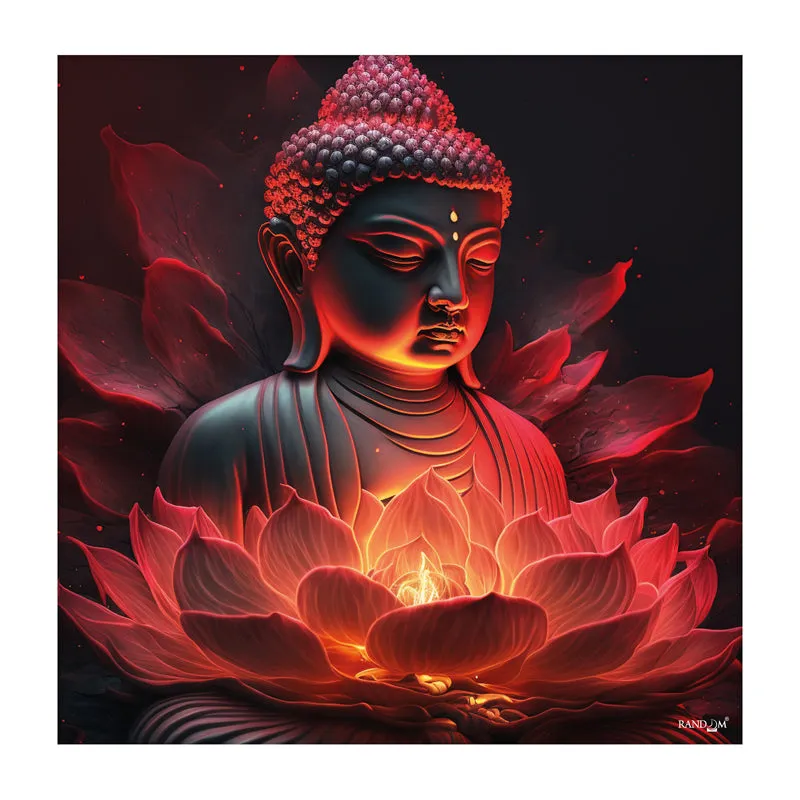 Buddha Glow Wall Painting media 8