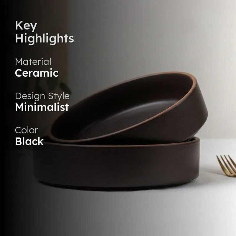 Salvo Ceramic Salad Bowl(700 mL Each) - Set Of Two media 2