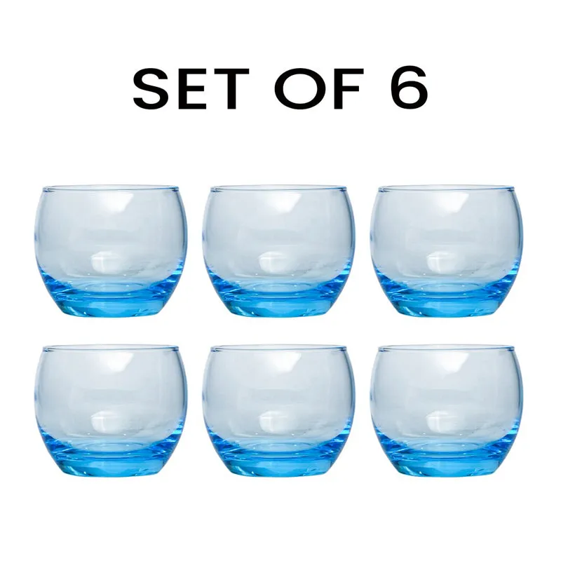 Luminarc Salto Whiskey Glass (320 mL/Blue) - Set Of Six media 4