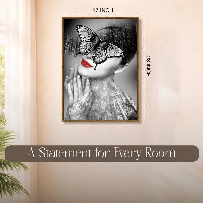 Winged Elegance Canvas Wall Art With Frame media 10