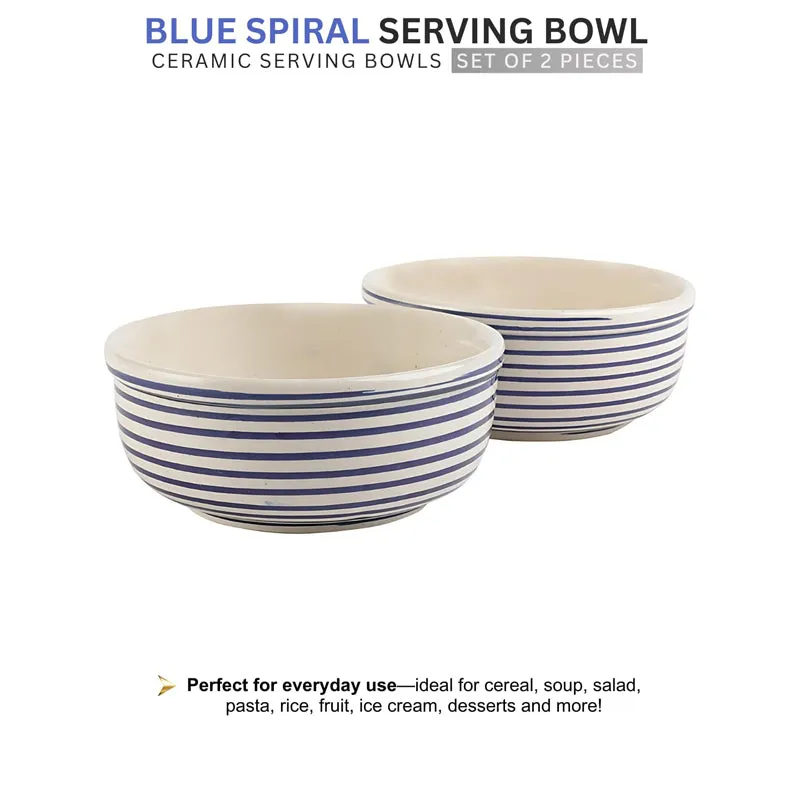 Tiare Serving Bowl (Blue/550 mL) - Set Of Two media 5