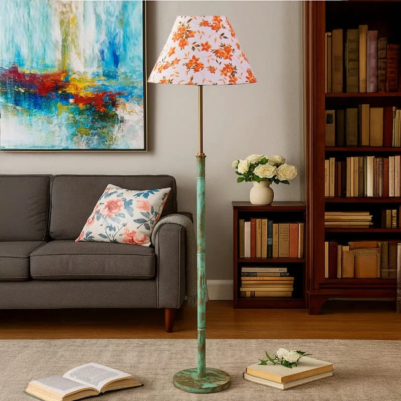 Terra Beam Wooden Floor Lamp - Orange media 4