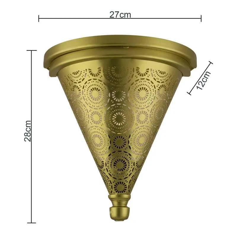 Enlightened Conical Metal Wall Lamp media 6