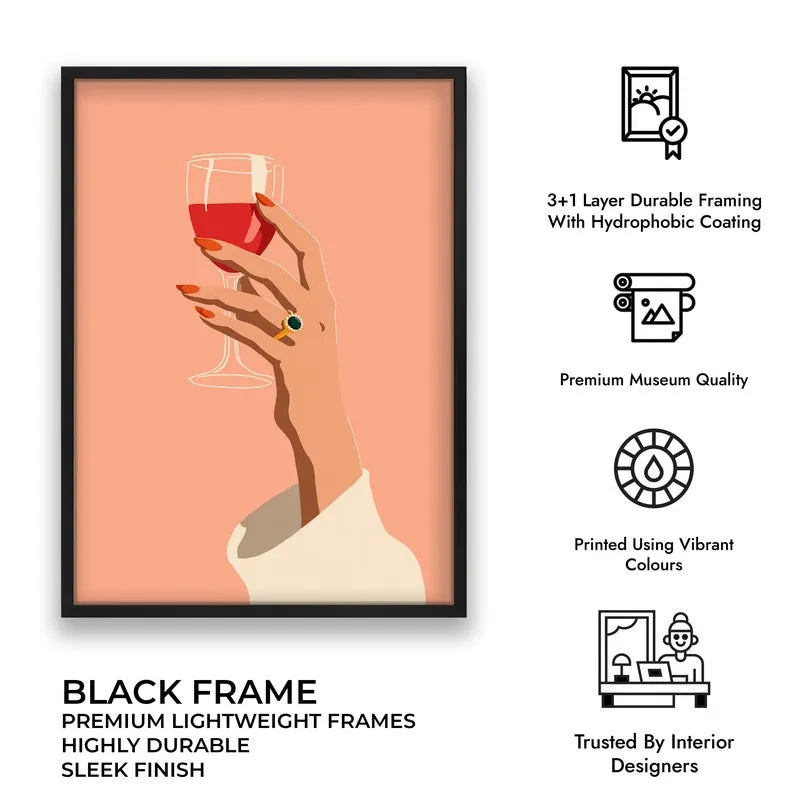 Sipressa Canvas Wall Painting - Black Frame media 9