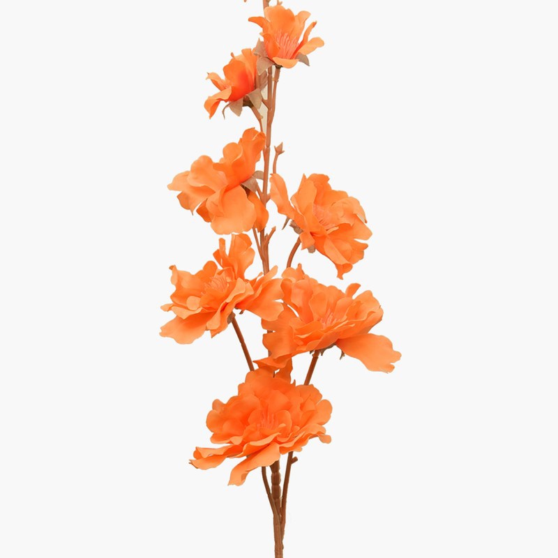 EverBloom Duo (Orange) Stylish Faux Floral - Set Of Two media 5