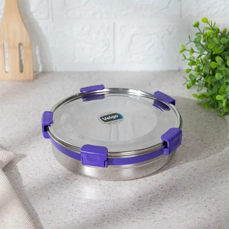 Clip Lock Lunch Box (875 mL) - Violet media 1