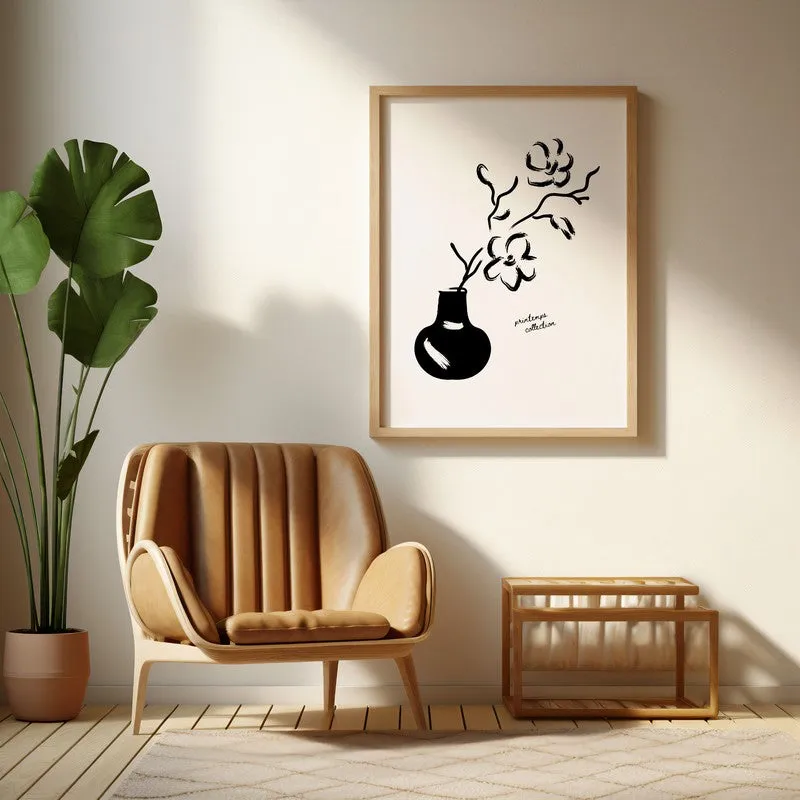 Essence Canvas Wall Painting With Brown Frame media 6