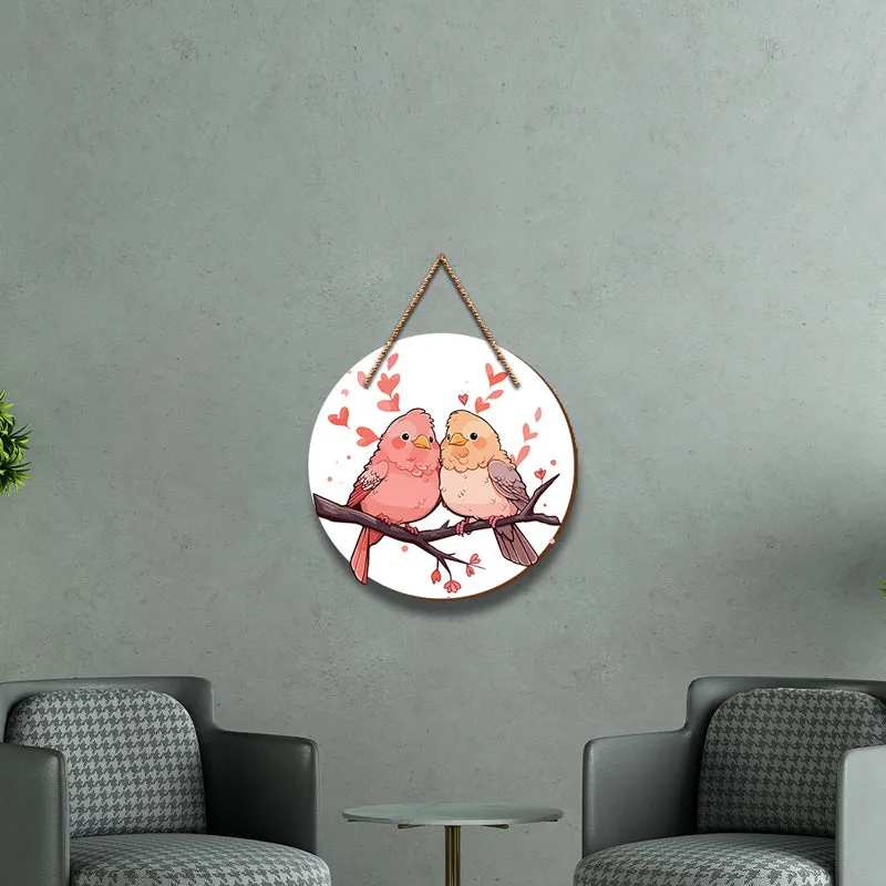 Tweethearts Wood MDF Wall Hanging media 1