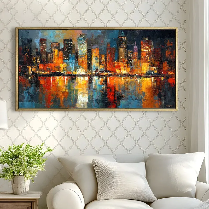 Metrolight Canvas Wall Painting With Frame media 4