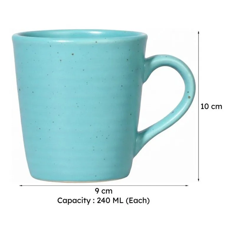 Neelima Ceramic Tea Cup (240 mL Each) - Set of Two media 5
