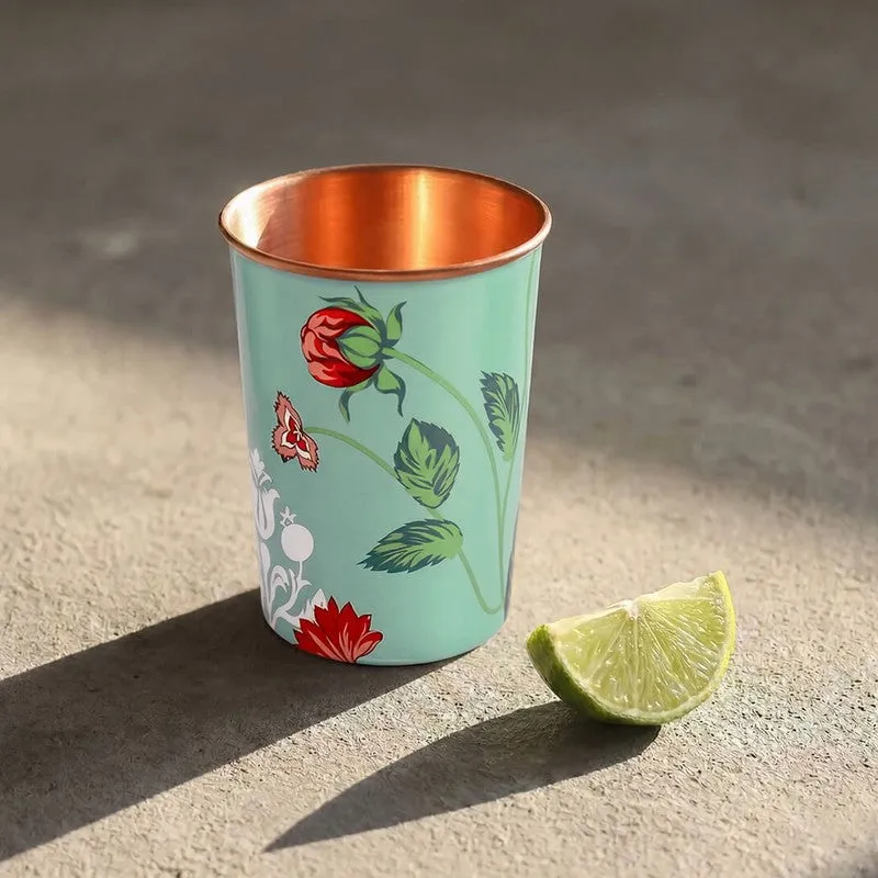 Zinnian Jazz Copper Bottle with Glasses - Three Piece Set - 6