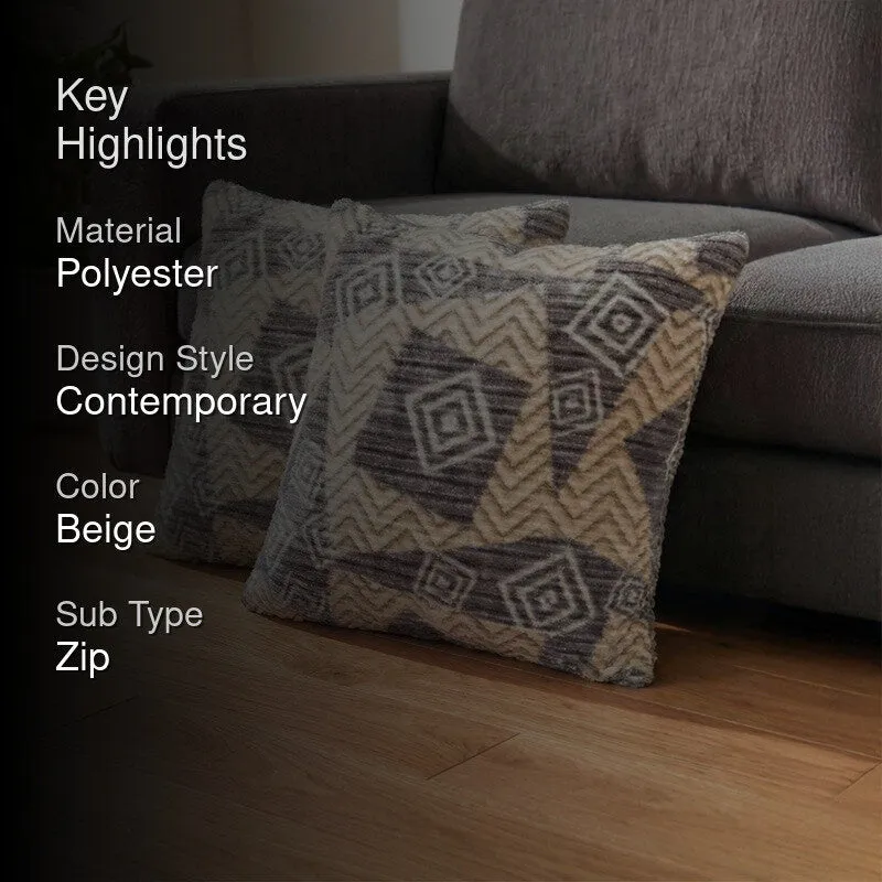 ModMatrix Cushion Cover (Beige) - Set Of Two media 2