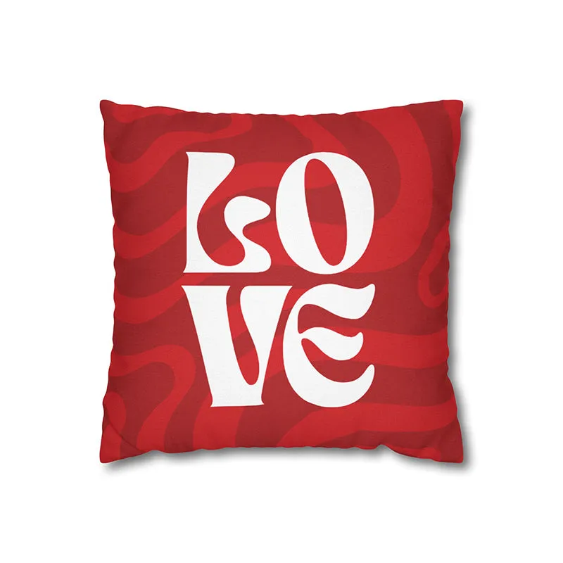 Lush "Love" Printed Velvet Cushion Cover media 4