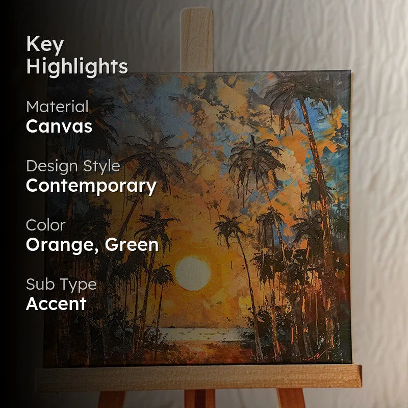 Sunset At Palm Grove Showpiece media 2