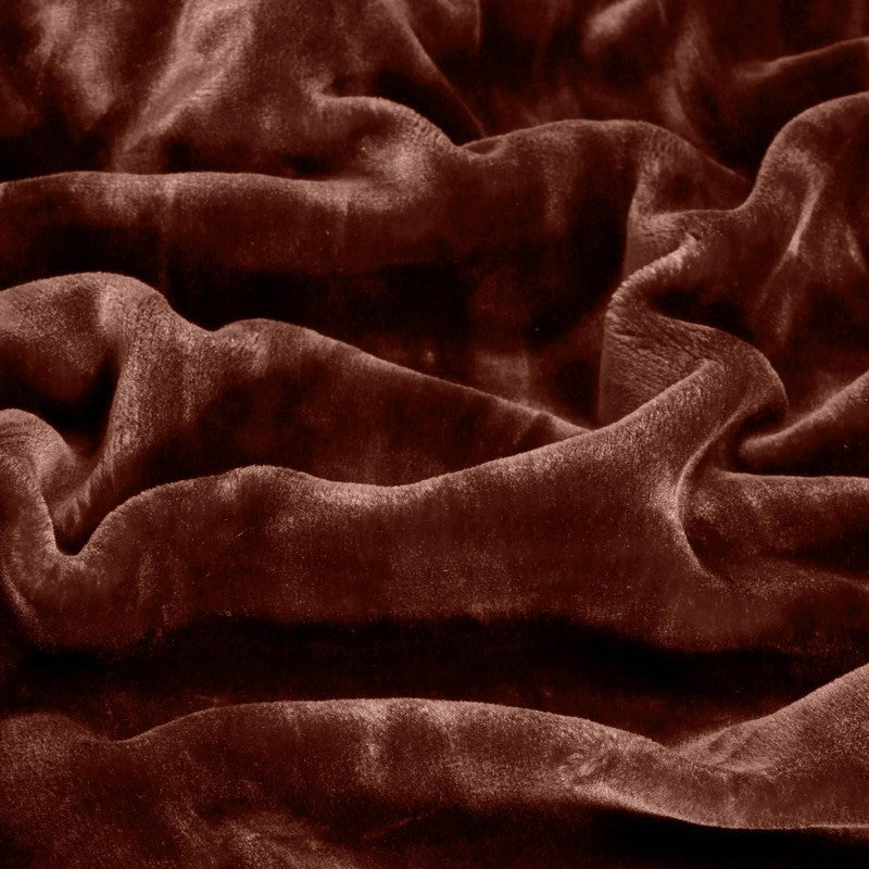Singu Polyester Solid Blanket - Beige,Brown media 5