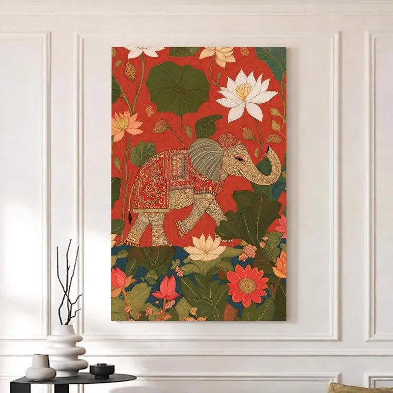 Temple Tusker Canvas Wall Art media 5