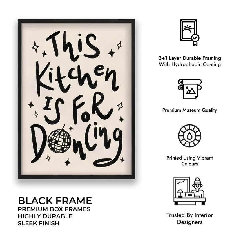 Kitchen Aura Archival Canvas Wall Art - Black media 10