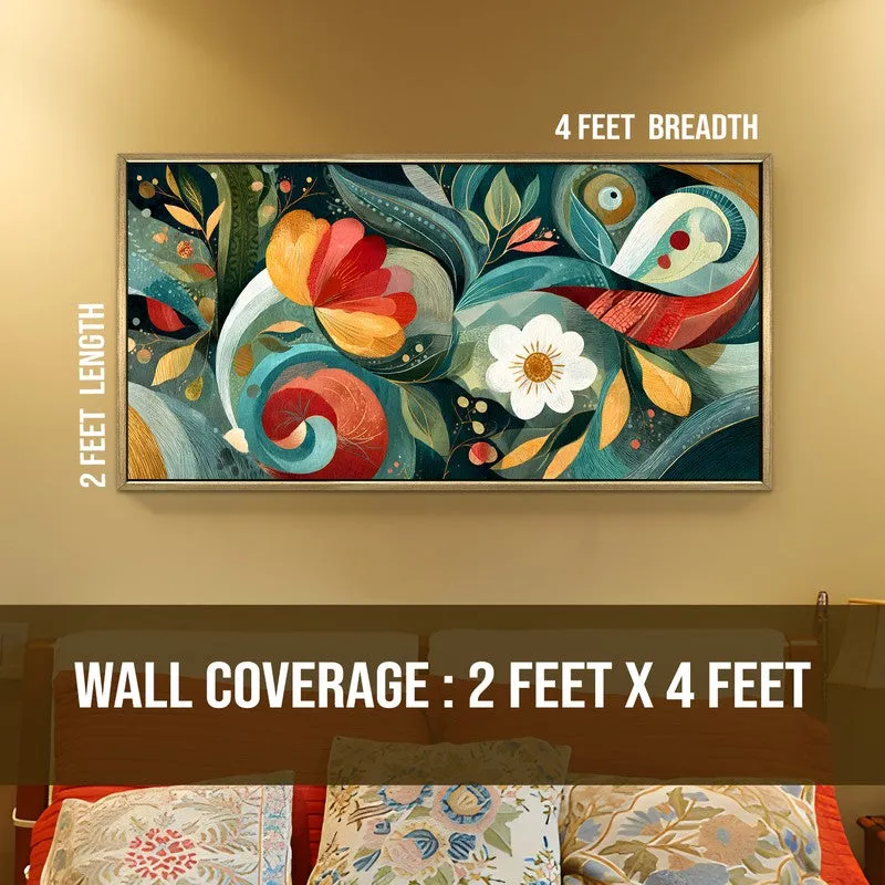Botanical Whisper Canvas Wall Painting With Frame media 8