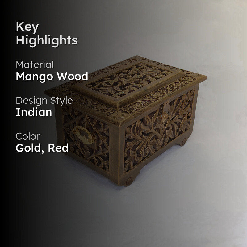 Vilora Decorative Wood Jewel Box media 2