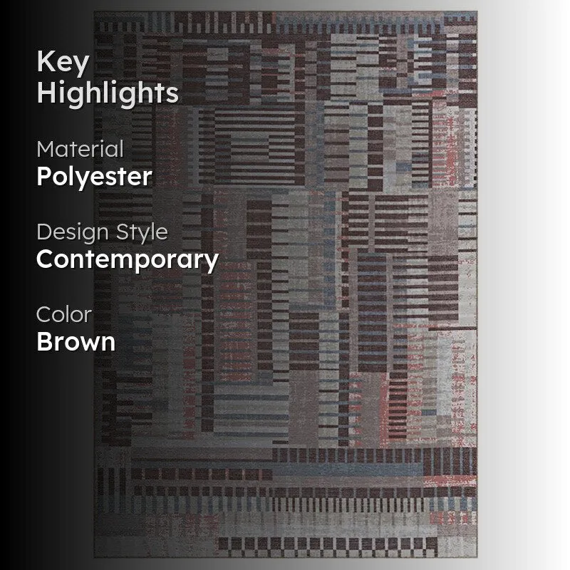 Abstract carpet with key highlights text overlay