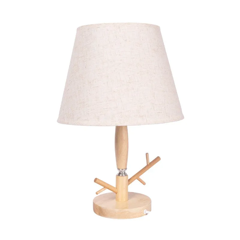 AarviDecor Easton Designer Cotton Table Lamp - Grey media 4