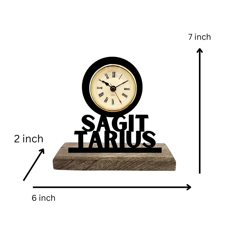 Sagittarius Zodiac Analog Table Clock media 5