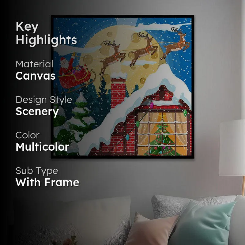 Santa Sleigh of Surprises Wall Painting media 2