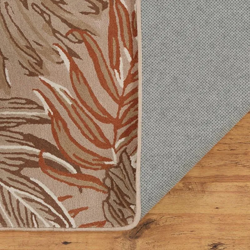Elendil Hand Tufted Floral Wool & Nylon Carpet - Beige & Brown media 6