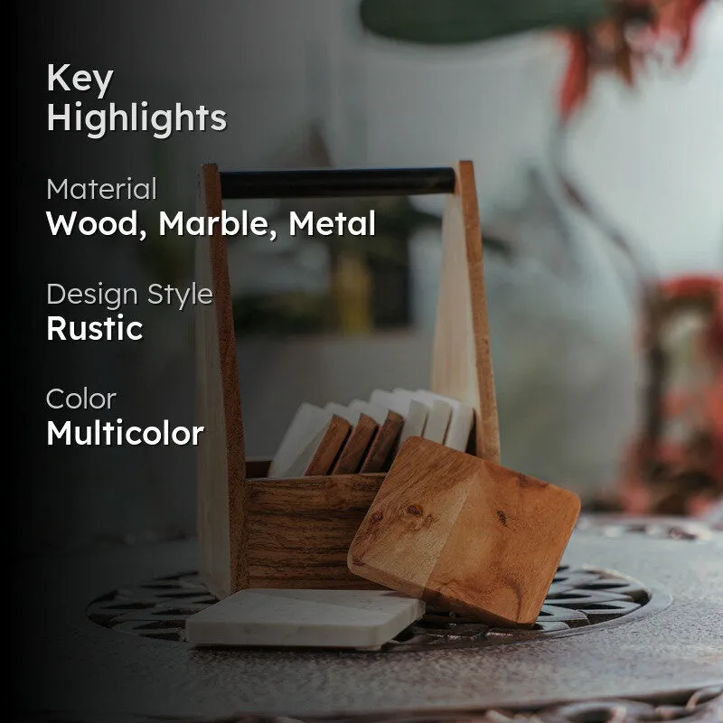 Handcrafted Coasters - Nine Piece Set media 2