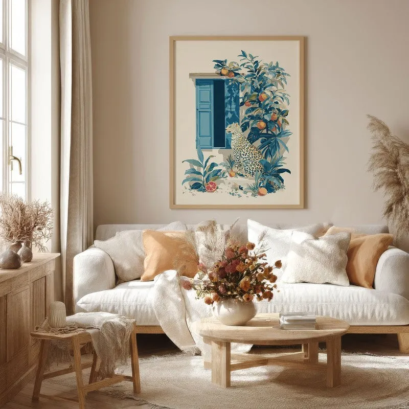 Elegant Wild Canvas Wall Painting - Brown Frame media 4