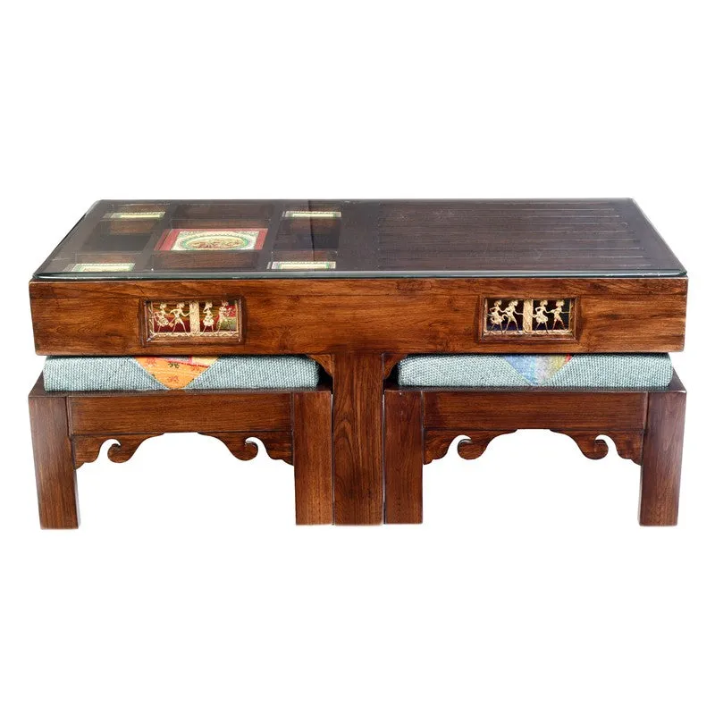 Zenga Teak Wood Center Table media 3