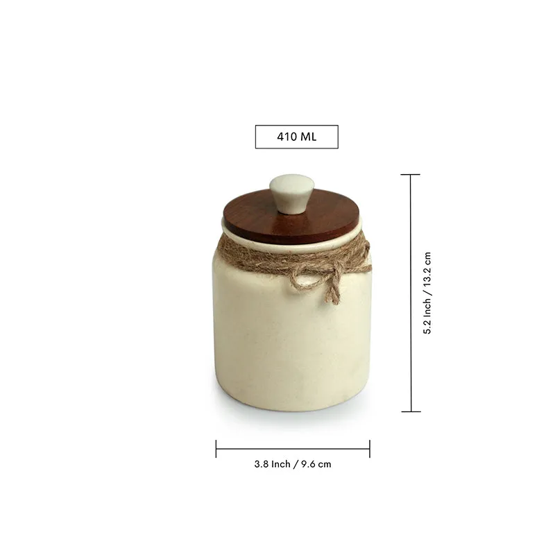 Dune Bow Ceramic Jar - 410 mL media 6