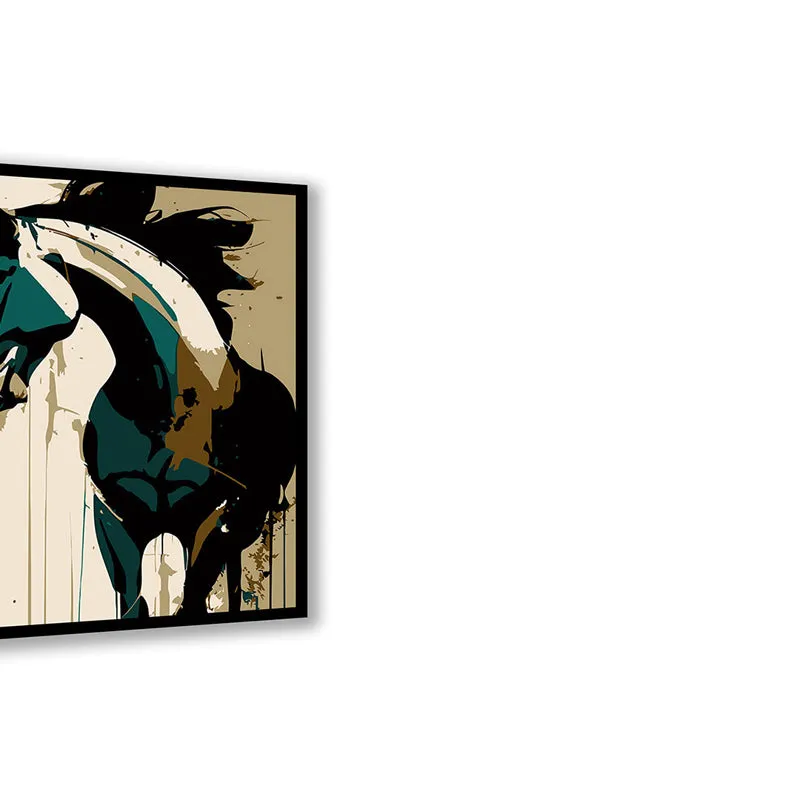 Stallion Lines Wall Art with Black Frame media 5