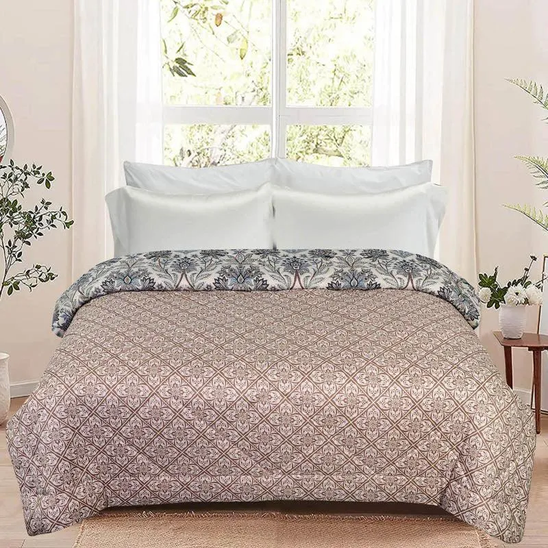 Isha Floral Cotton Reversible Comforter - 220 GSM media 3