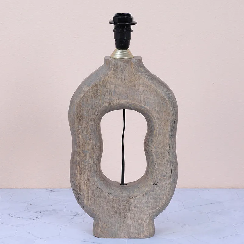 Nordlys Hewn Printed Mango Wood Table Lamp - Multicolor media 4