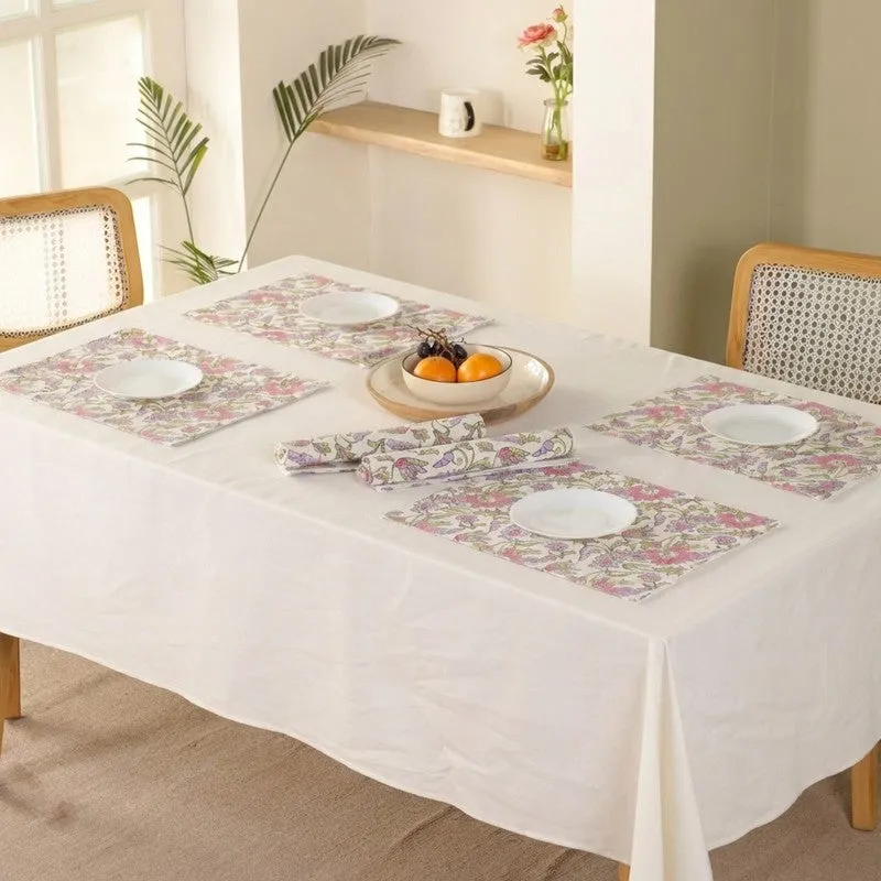 Botanical Bliss Canvas Table Mats - Set Of Six media 1