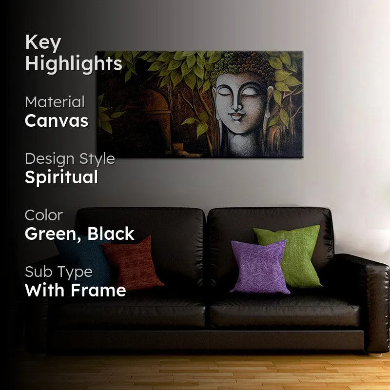 Buddha And Bodhi Tree Wall Painting media 2