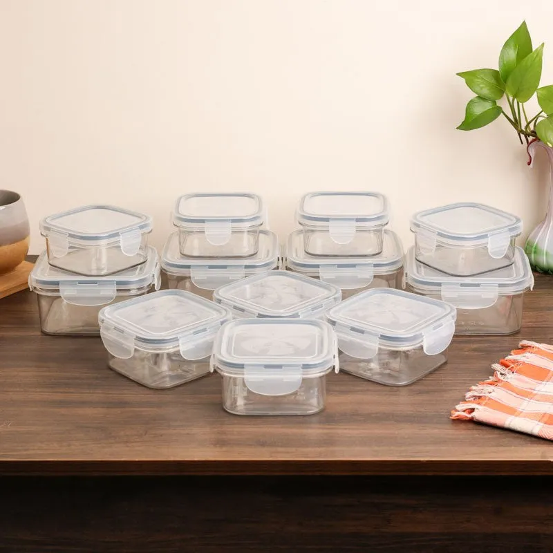 FreshLock Transperant Clear PET Lunch Box - Set of Twelve media 4