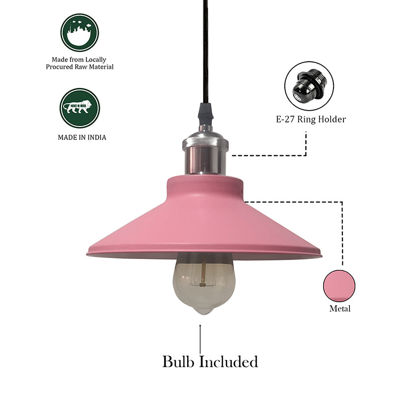 Stellara Metal Ceiling Lamp - Pink media 5