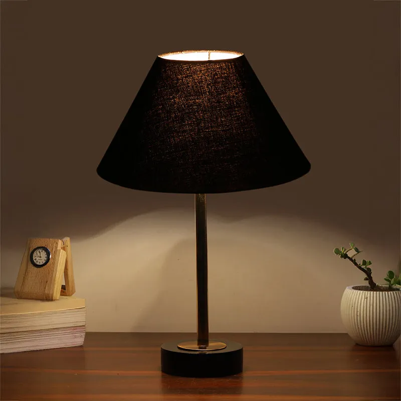 Cotin II Rodin Wooden Table Lamp - Black,Gold media 1