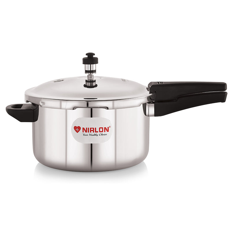Nirlon Steel Pressure Cooker - 5000 mL/ 11 Inches media 7