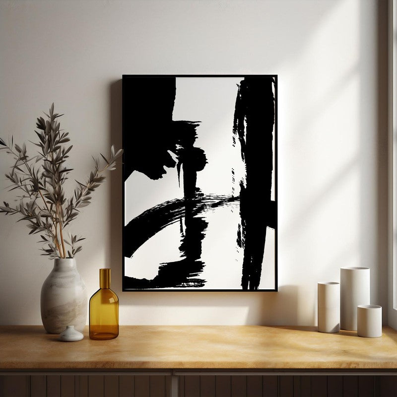 Strokes Of The Void Framed Canvas Wall Painting media 5