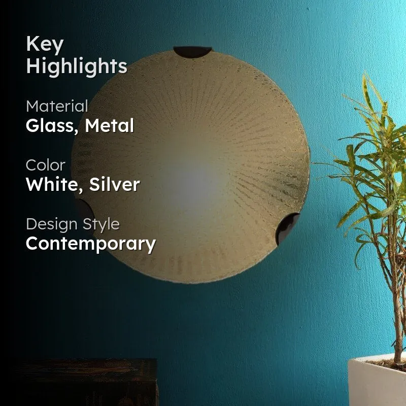 Rapid Radiant Glass & Metal Wall Lamp media 2