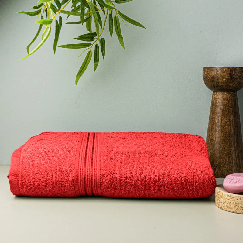 Micro Cotton LuxeDry Solid Bath Towel - Red media 3